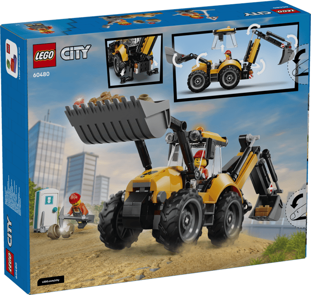 Lego City Yellow Backhoe Loader