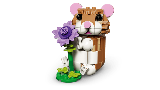 Lego Creator Cute Hamster With A Flower