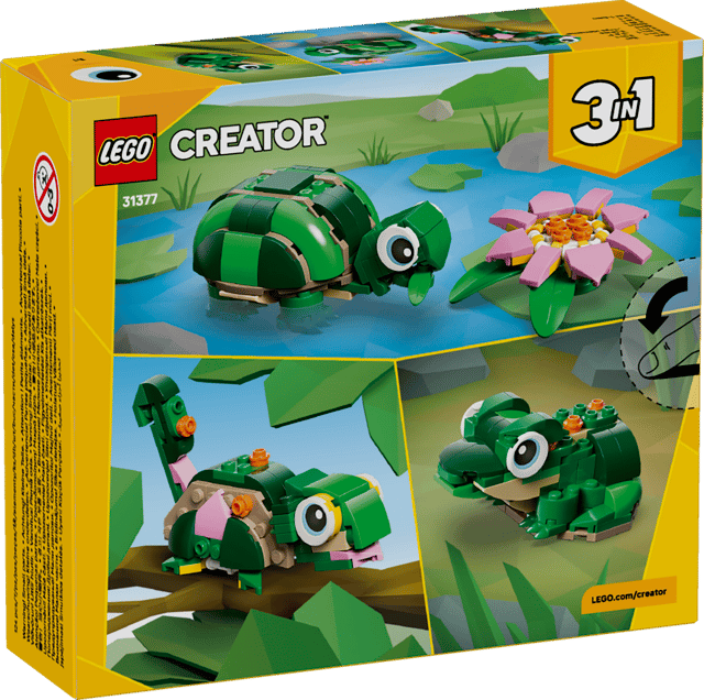 Lego Creator Turtle With Water Lily Flower