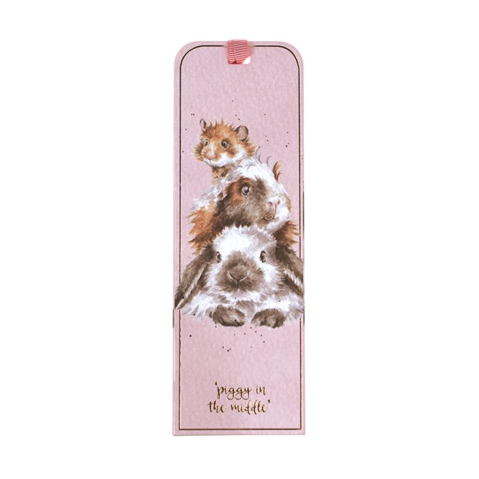 Wrendale Bookmark - Piggy in the Middle