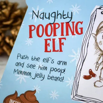 Pooping Elf with Jelly Beans