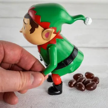 Pooping Elf with Jelly Beans