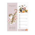 Wrendale 2027 Feline Friends' Cat Slim Calendar