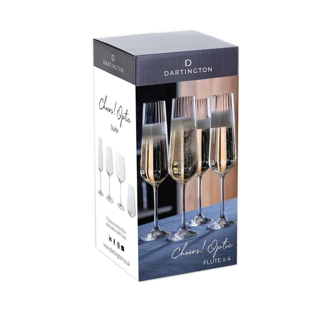 Cheers!  Optic Flute Four Pack