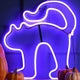 Festive Halloween Neon Lit Flex Cat Light 34cm