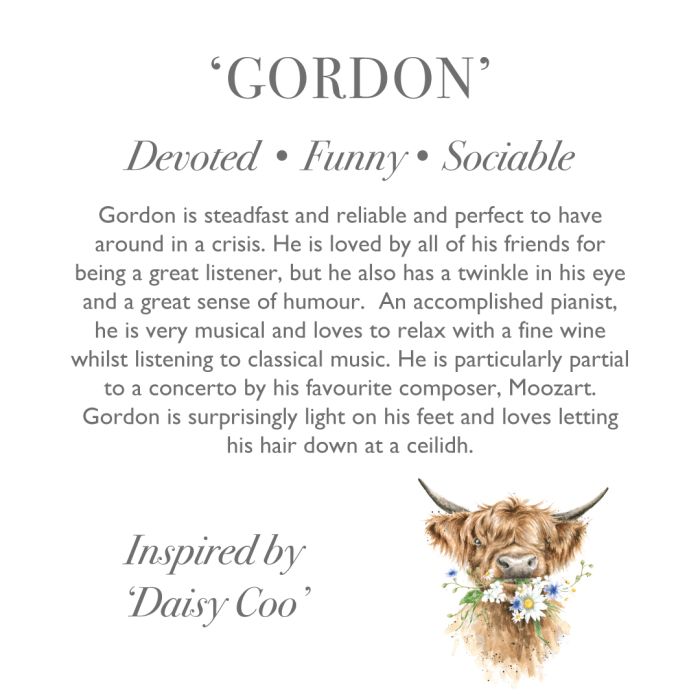 Wrendale Plush Junior - Gordon Hyland Cow