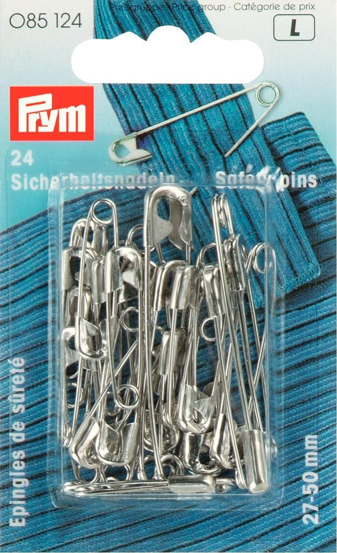 Prym Safety Pins Assorted Silver