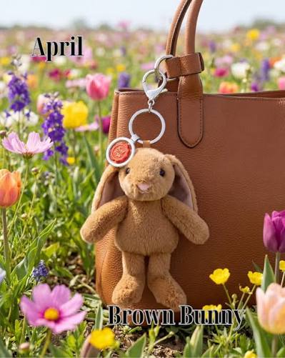 14cm Keeleco Enchanted World Brown Bunny Bag Charm
