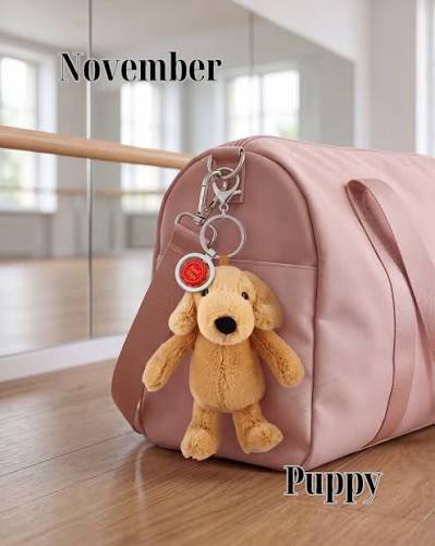 14cm Keeleco Enchanted World Puppy Bag Charm