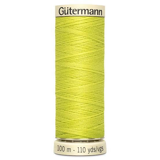Gutermann 100m Sew All Polyester Thread - Col 334 Chartreuse