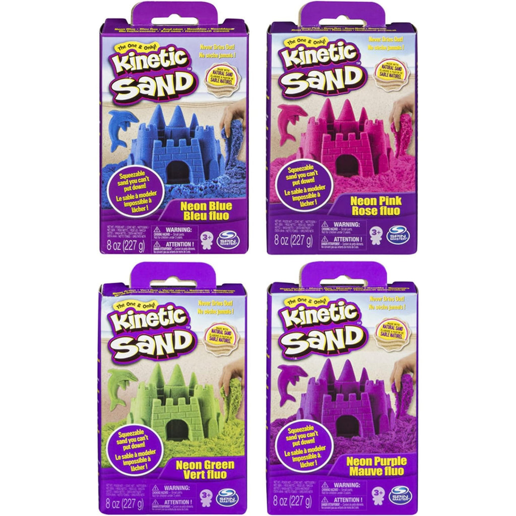 Kinetic Sand 8oz neon Box Ast