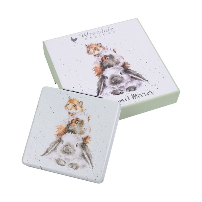 Wrendale Compact Mirror Piggy in the Middle