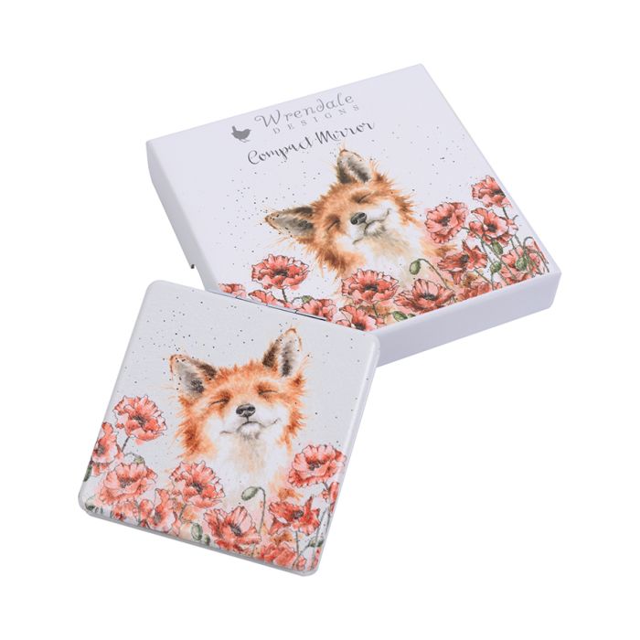 Wrendale Compact Mirror Fox