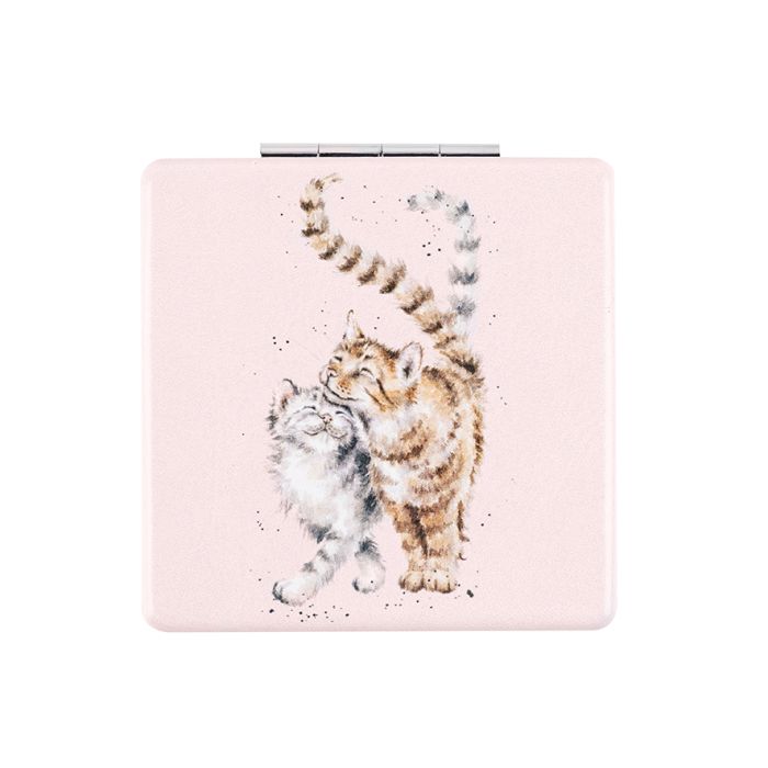 Wrendale Compact Mirror Cat