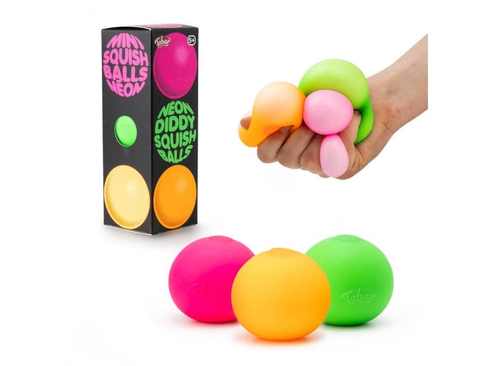 Scrunchems Neon Diddy Squish Balls 3pk