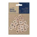 Bare Basics Caption Wooden Letters