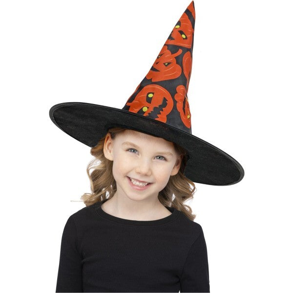Halloween Kids Pumpkin Witch Hat