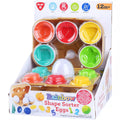 Playgo Rainbow Shape Sorter Eggs