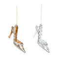 Premier 13cm Glitter Jewel Gold/Silver Shoe Hanging Decoration