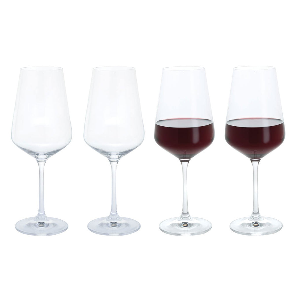Cheers 4 x Red Wine Glasses