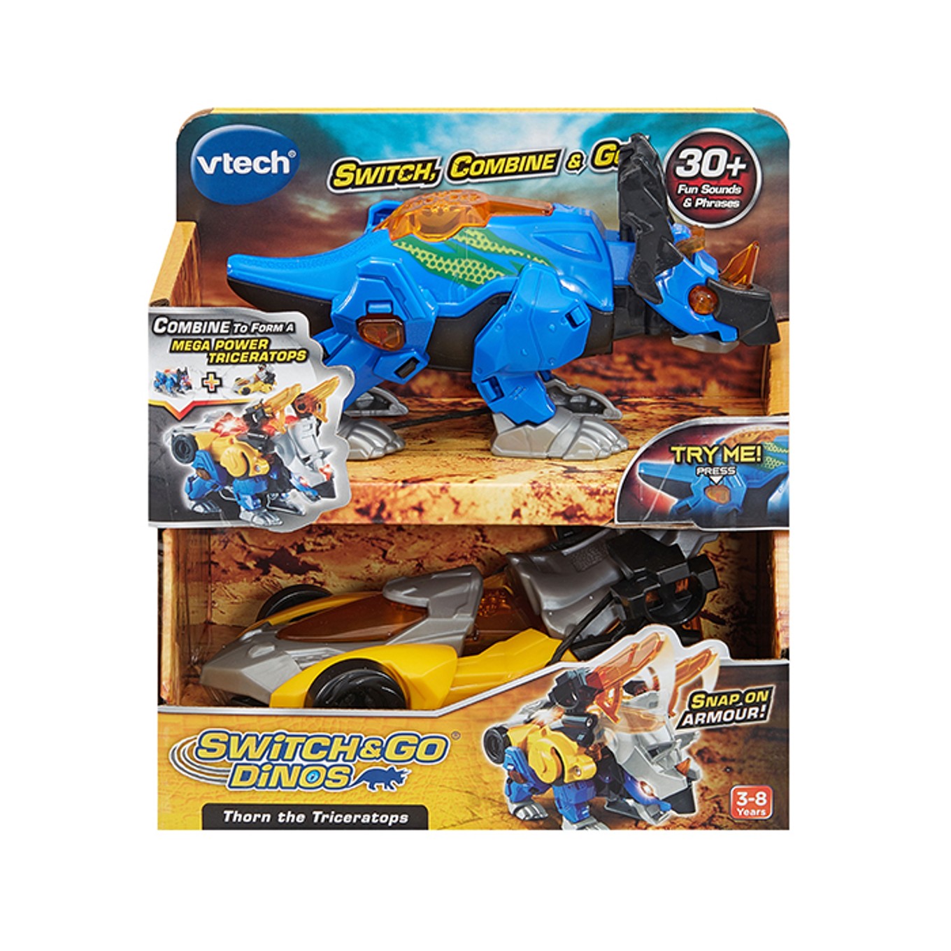 Switch & Go Dinos Thorn the Triceratops