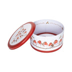 Wrendale - Christmas Medium Round Tin - Traditional Red