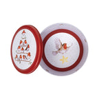 Wrendale - Christmas Medium Round Tin - Traditional Red