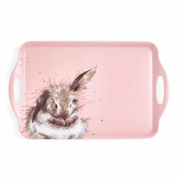 Wrendale Large Handled Tray - Bathtime - Bunny 42x30cm